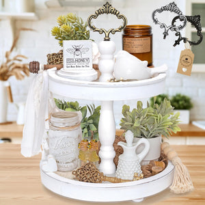 Stunning coffee table tray or rustic cupcake stand and beautiful wooden serving tray.